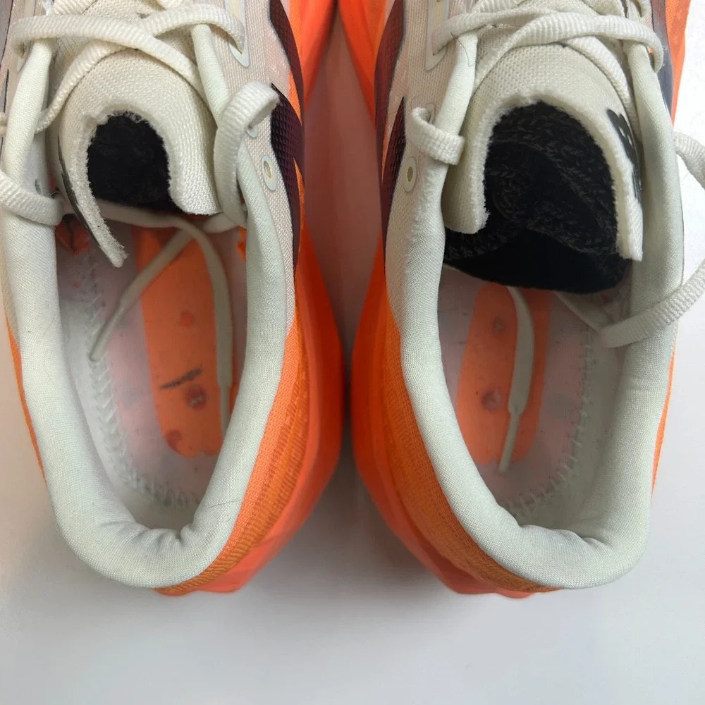 New Balance FuelCell Rebel v4 Mens 11 Wide 2E Orange White Running Shoes MFCXCO4
